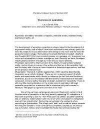 Overview on Wearables