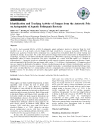 Identification and Tracking Activity of Fungus from the Antarctic Pole on Antagonistic of Aquatic Pathogenic Bacteria