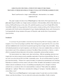 Improvisation Provides – a Dilogue with Eugene Gendlin