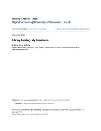 Library Building: My Experience