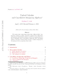 Umbral Calculus and Cancellative Semigroup Algebras