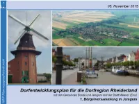 Dorfentwicklungsplan Für Die Dorfregion Mit Den Gemeinden Bunde Und 1