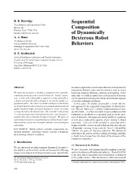 Sequential Composition of Dynamically Dexterous Robot Behaviors