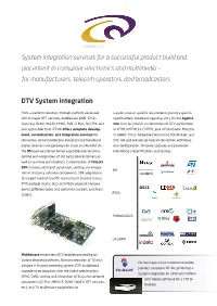 System Integration Services for a Successful Product Build