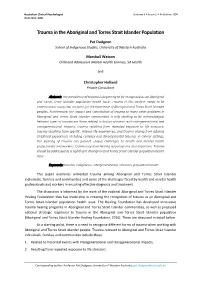 Trauma in the Aboriginal and Torres Strait Islander Population