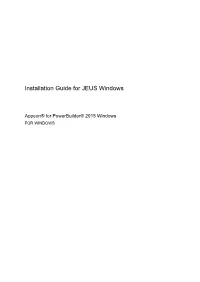 Installation Guide for JEUS Windows