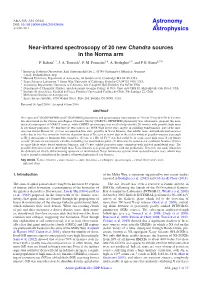 Near-Infrared Spectroscopy of 20 New Chandra Sources in the Norma Arm
