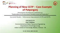 Planning of New CETP – Case Example of Patparganj