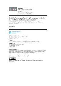 Spatial Planning As Large-Scale Practical Project