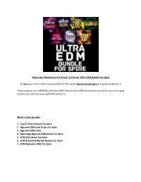 Ultra EDM Bundle for Spire’