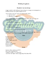2017 Fall-Winter Menu