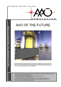 AAO of the FUTURE AAO of Next Generation Fibre Positioning Robots