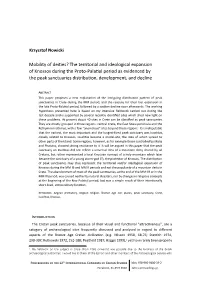 Mobility of Deities? the Territorial and Ideological Expansion of Knossos
