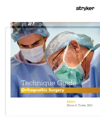 Technique Guide Orthognathic Surgery