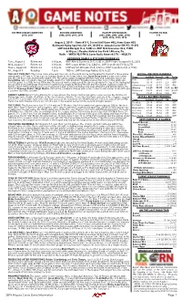 2019 Altoona Curve Game Information Page 1 TODAY’S STARTING PITCHER