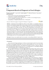 Component-Resolved Diagnosis in Food Allergies