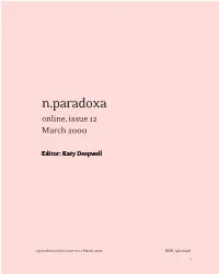 N.Paradoxa Online Issue 12, March 2000