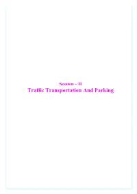 Traffic Transportation and Parking