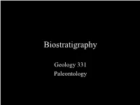 Biostratigraphy