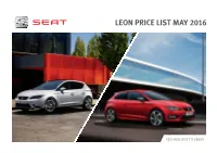 Leon Price List May 2016