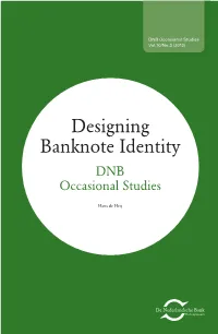 Designing Banknote Identity DNB Occasional Studies