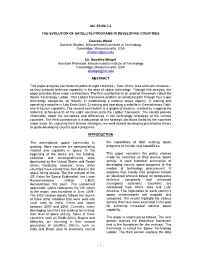 Iac-09-B4.1.3 the Evolution of Satellite Programs In