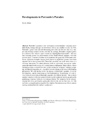 Developments in Parrondo's Paradox (Derek Abbott)