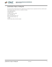 Jacob Barker Papers: Finding Aid