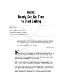 Ready, Set, Go: Time to Start Sailing