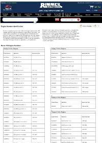 Engine Number Identification Rover V8 Engine Numbers Search by Part No. Or Description