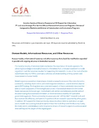 GSA Response to NIH Request for Information On