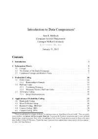 Introduction to Data Compression, by Guy E. Blelloch