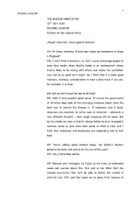 Rough Transcript, Check Against Delivery