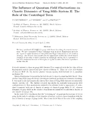 The Influence of Quantum Field Fluctuations on Chaotic Dynamics of Yang-Mills System II. the Role of the Centrifugal Term