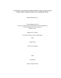 Continuity and Change in the United States' Soviet Policy During The