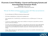 Electronic Control Modules- Current and Emerging Systems And