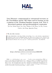 Late Mesozoic Compressional to Extensional Tectonics in The