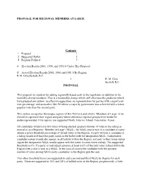 Proposal for Regional Members at Large