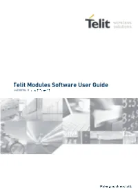 Telit Modules Software User Guide