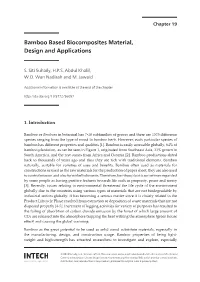 Bamboo Based Biocomposites Material, Design and Applications