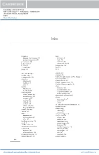 Cambridge University Press 978-1-108-47122-0 — Mathematics for Physicists Alexander Altland , Jan Von Delft Index More Information