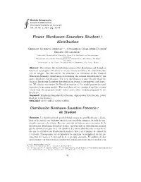 Power Birnbaum-Saunders Student T Distribution