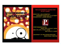 The Government Inspector Study Guide