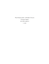 What It Means to Smile: a Short Story Collection by Bryant Chappell UNC PID #730005157 C