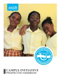 CAMPUS INITIATIVE PROSPECTIVE HANDBOOK Welcome!
