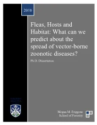 Fleas, Hosts and Habitat: What Can We Predict About the Spread of Vector-Borne Zoonotic Diseases?