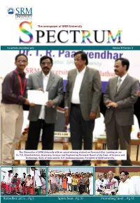 The Newspaper of SRM University