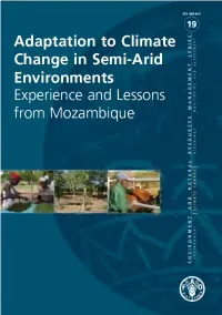 Adaptation to Climate Change in Semi-Arid Environments of Mozambique