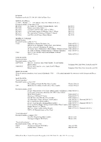 Discography Section 24: W (PDF)