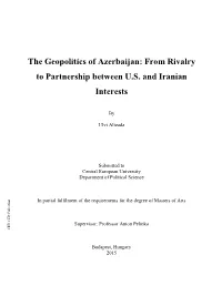 From Rivalry to Partnership Between US and Iranian Interests